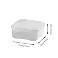 thumbnail image 3 of Contenedor de plástico transparente para almacenar alimentos en el refrigerador | Caja organizadora de cocina hermética para frutas y verduras, 3 of 6