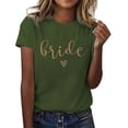 thumbnail image 1 of Fgnfyis Mode pour Femmes Hauts Décontractés Manches Courtes Col Rond T-Shirt Imprimé Ample Hauts pour Femmes Vert TTTG, 1 of 4