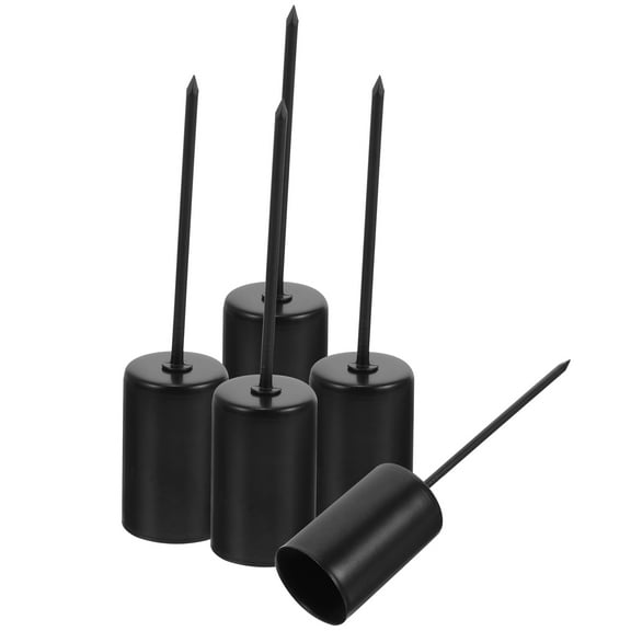 SEWOART 5Pcs Black Iron Taper Candles Holder for Home Decor and Christmas
