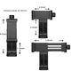 thumbnail image 5 of Soporte de montaje de trípode para teléfono, adaptador de tornillo estándar, soporte de cámara digital giratorio, monópode de lente para Selfie, anillo de luz ajustable Xemadio 2033225, 5 of 9
