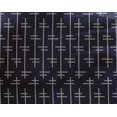 thumbnail image 4 of oneOone Georgette Viscose Fabric Abstract Stripe Kasuri Printed Fabric 1 Yard 42 Inch Wide, 4 of 4