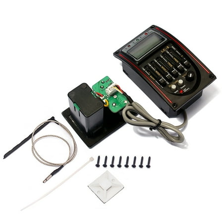 FELTECHELECTR Guitar Pickup Equalizer with 5 Band Eq Function Preamp Eliminate Feedback 1Set