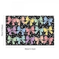 thumbnail image 3 of Dmlowu Bathroom Rugs Macaron Cartoons Printed Bath Mat Multicolor Vintage Bathroom Non Slide Absorbent Door Mat, 3 of 7