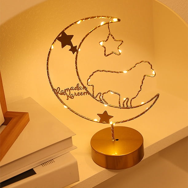 Fiudx Liquidación de ofertas flash Luces de noche de hierro navideñas, luces decorativas de hierro para interiores, luces nocturnas decorativas, regalo de cumpleaños, luces de modelado