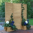thumbnail image 4 of Yardistry Fusion Privacy Screen with Planters | Brown, 4 of 4