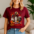 thumbnail image 4 of Cute Cat,Happy Hallothanksmas Tshirt, Halloween Thanksgiving Christmas Shirt, Holiday Season Tee, Turkey Gift, Vintage Ghost ,Merry Christmas, 4 of 5