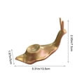 thumbnail image 3 of Snail Shaped Resin Base for Crystal Ball - Hand Carved Ornament, Feng Shui Display Stand for Sphere, Paperweight, Desk Decor, Symbolic Gift for Perseverance & Wealth, 3 of 6