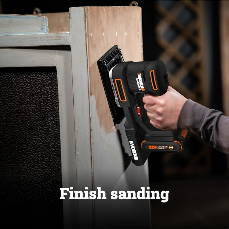 Worx 20V Cordless Multi-Sander, 5-in-1, Sanding Attachments