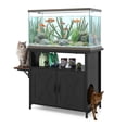 thumbnail image 2 of JOIVI 40-50 Gallon Fish Tank Stand with Hidden Cat Litter Box Cabinet and Cat Perch, Cat Viewing Aquarium Stand with Storage Shelf, 36.2"x20.5" Tabletop, 660 LBS Capacity, Black, 2 of 7