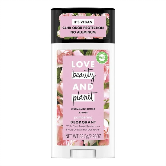 Love Beauty and Planet Déodorant Beurre Murumuru et Rose 2,95 oz