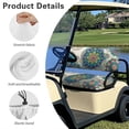 thumbnail image 6 of HUIACONG Peacock Eye Mandala Non-Slip Golf Cart Seat Cover for Travel Outdoor, Golf Cart Accessories Easy to Install, 6 of 7