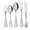 Shiny - Beads, variant on Impressa 20-Piece Silverware Set Flatware Stainless Steel Utensils for Kitchen Apartment Essentials - Service for 4 - Tableware Home Cutlery Set Dishwasher Safe, Hammered