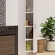 thumbnail image 5 of Alacena Lina Moru Color Blanca Gabinete con 4 Espacios, Mueble Multiusos, Estante Modular con Puerta | 150x40x30cm, 5 of 6