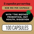 thumbnail image 5 of Organic Apple Cider Vinegar Capsules - 530mg 100 Pills Pure ACV with The Mother, Organic Diet & Unfiltered Nutrition, 5 of 9