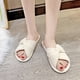 thumbnail image 5 of Las mujeres se deslizan en zapatillas cómodas casa arco bandas cruzadas diapositivas zapatillas antideslizantes DQrwqpou  Tenis De Mujer Tenis De Hombre, 5 of 8