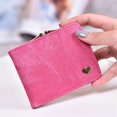 thumbnail image 3 of Ladies Small Heart Decoration Purse Wallet Short Small Purse Large Capacity Wallets, 3 of 7