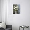 thumbnail image 3 of White Daisy Canvas Art: Elevate Your Wall Décor - Perfect for Kitchen or Bedroom, Ready to Hang, Size 12x16., 3 of 7