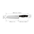 thumbnail image 2 of HENCKELS Forged Accent 7 inch Santoku, Black, 2 of 5