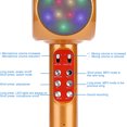 thumbnail image 3 of Wireless Microphone Handheld LED Condenser Microphone Karaoke Mic for Phones, 3 of 5