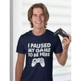 thumbnail image 3 of Tstars Men's Gamer T-Shirt - Gift for Dad, Husband, Son, Gamer - L, Navy, 3 of 6