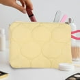 thumbnail image 1 of Woolen Knitted Coin Purse | Striped Color-Blocked Portable Cosmetic Bag | Lightweight Polyester Mini Makeup Case | Leakproof Zipper Closure | Travel Wallet for Coins Keys Cards Daily Use, 1 of 6