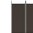 thumbnail image 5 of vidaXL 3-Panel Room Divider Brown 150x220 cm Fabric, 5 of 5