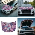 thumbnail image 7 of Yuyamidu Pink Butterfly Side View Mirror Covers for Car Sedan Exterior Accessories Pink Flower Auto Hood Cover Protector 1 Car Hood Dust Cover and 2 Auto Side View Mirror Covers, 7 of 7