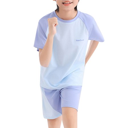Hiijoy Big Girls Sports Outfits Casual Short Sleeve T Shirt Shorts Set Sizes 9-10Y