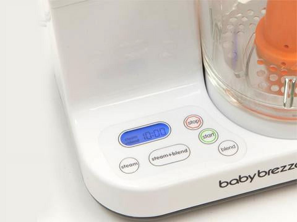 Baby Brezza Glass Baby Food Maker Cooker and Blender to Steams in Glass Bowl - 4 Cup Capacity Glass Food Maker