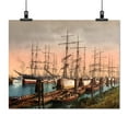 thumbnail image 2 of Print: Ships In The Harbor, Hamburg, Germany, circa 1890, 2 of 4