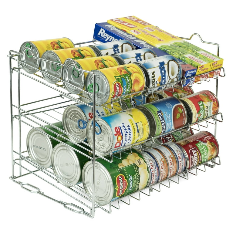 Can Organizer Stackable Can Dispenser 5-Tier Storage Rack Kitchen