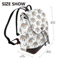 thumbnail image 2 of Horeoi Indian Elephant for Womens Leather Backpack for School Travel Work or Casual Use with Zipper Pockets and Spacious Interior, 2 of 4