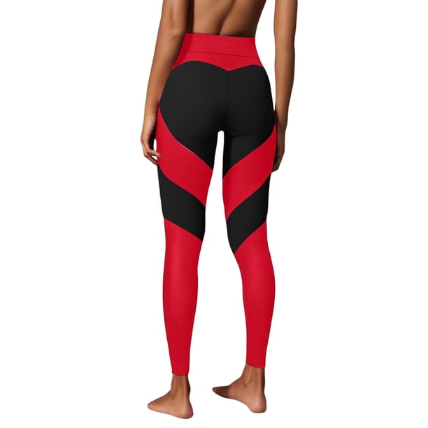 Leggings de patchwork de cintura alta para mujer: pantalones deportivos elásticos que realzan las caderas, poliéster y spandex para yoga/fitness