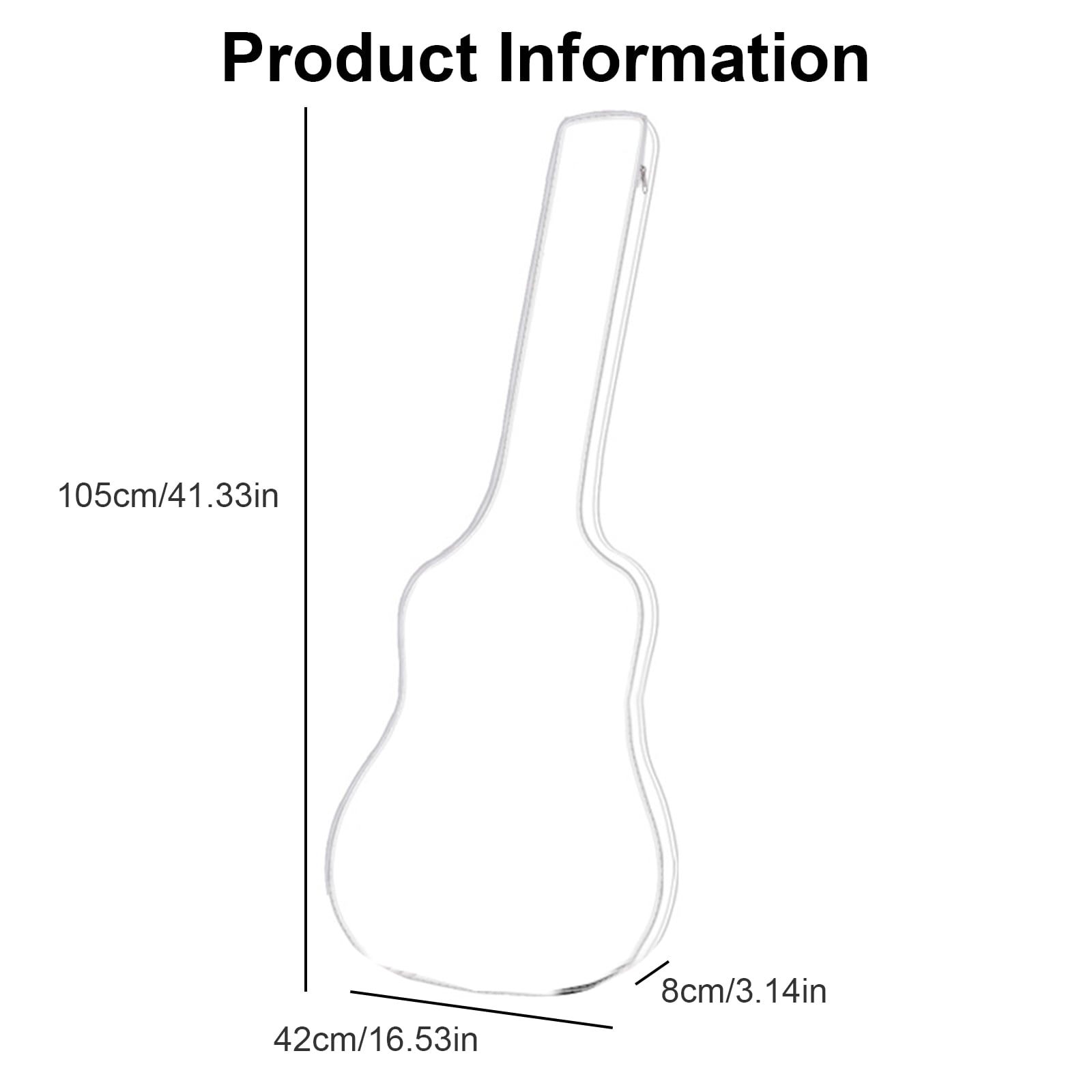 Washable Guitar Protective Storage Bag Guitar Shell Case Guitar Dust Cover Clear Dust Proof Waterproof Guitar Sleeves