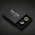 thumbnail image 2 of King Will Silicone Wedding Rings For Men, Rubber Wedding Bands with Celtic Knot Pattern 2 Pack, 8mm Wide 2.2mm Thick, Comfort Fit Size 8, 2 of 7