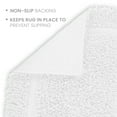 thumbnail image 2 of Martex Cotton Bath Rug | Ringspun Soft & Absorbent Non-Slip Quick-Dry Bathroom Mat | White, 2 of 9
