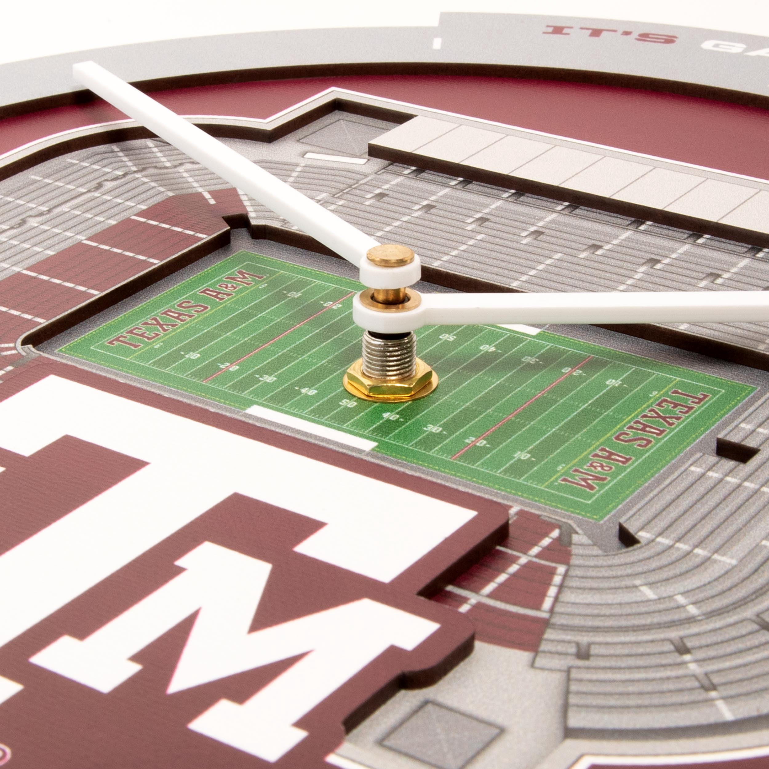 YouTheFan NCAA Texas A&M Aggies Stadiumview 3D Wall Clock