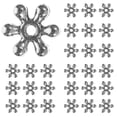 thumbnail image 1 of 200Pcs Snowflake Shaped Jewelry Charms Spacer Beads Jewelry Making Accessories, 1 of 8