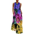 thumbnail image 3 of Floral Spectacular: Blue Plum and Gold - Olbrich Botanical Gardens Spring Flower Show Madison WI Long Dress, 3 of 6