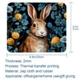 thumbnail image 5 of Rabbit 8.3x9.8 Inch Square Desk Mat with Non-Slip Rubber Bottom for Office and Gaming – Printed Mouse Mat, Desk Mat, Gaming Mouse Pad, 5 of 6
