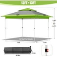 thumbnail image 5 of Pireart 13'x13' Pop Up Canopy Tent Outdoor Gazebo Pop Up Gazebo Canopy with Roller Bag, Praty Tent for 8-12 People, Green, 5 of 9