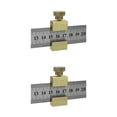 thumbnail image 2 of Riwesomey Regla de línea Bloque de límite de latón Arquitecto Reglas de dibujo Ingenieros Localizadores Suministros de parada con regla 2piezas, 2 of 6