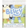 thumbnail image 6 of (2 pack) Bluey Rectangular Plastic Table Cover, 54" x 84 - Short Fold, 6 of 7