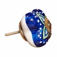 thumbnail image 3 of homeroots 358078 1.5 x 1.5 x 1.5 in. Ceramic & Metal Knob, Multi Color - Pack of 12, 3 of 3
