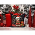 thumbnail image 2 of Havanese Christmas Fabric Decorative Pillow 18 in x 18 in, 2 of 5