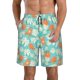 thumbnail image 1 of Balery Cute Sloth on Floral Tree Traje de Baño Estilo Hawaiano para Hombre, Shorts de Secado Rápido con Bolsillos-3X-Large, 1 of 6