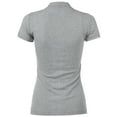 thumbnail image 3 of Ma Croix Womens Premium Longline Polo Tee 5 Button Short Sleeve Tennis Top, 3 of 4