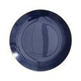 thumbnail image 2 of BalsaCircle 10 Round 8" Navy Blue Glossy Disposable Salad Dinner Plastic Plates Gold Trim Party Events Decorations, 2 of 8