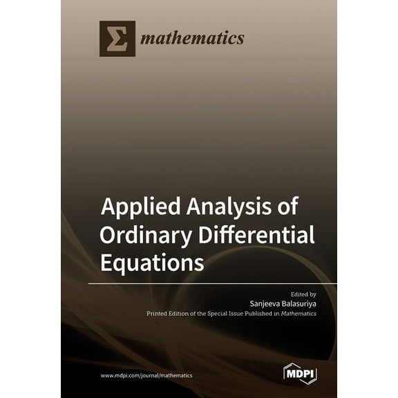Applied Analysis of Ordinary Differential Equations, (Paperback)