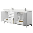 thumbnail image 4 of Wyndham Collection Wch818172d-Qtz-Unsmxx Amici 72" Free Standing Double Basin Vanity Set -, 4 of 7